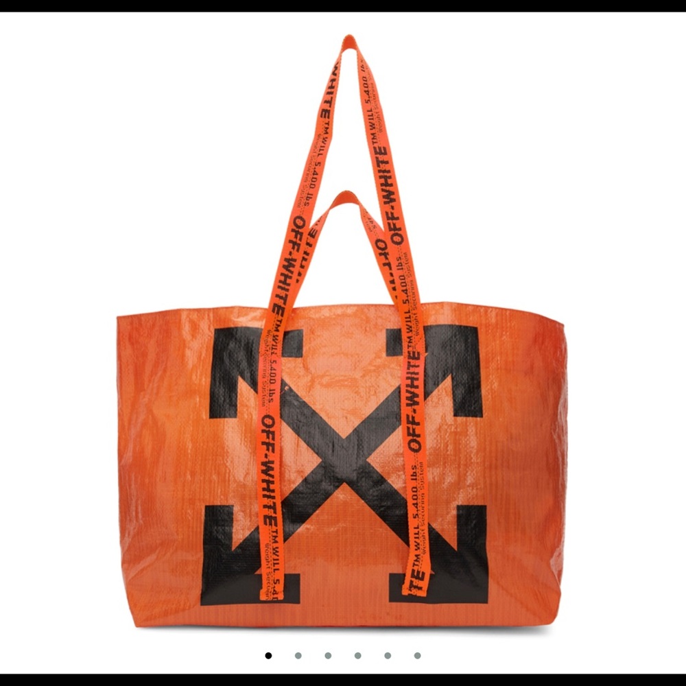 Orange New Commercial Off- WHITE tote